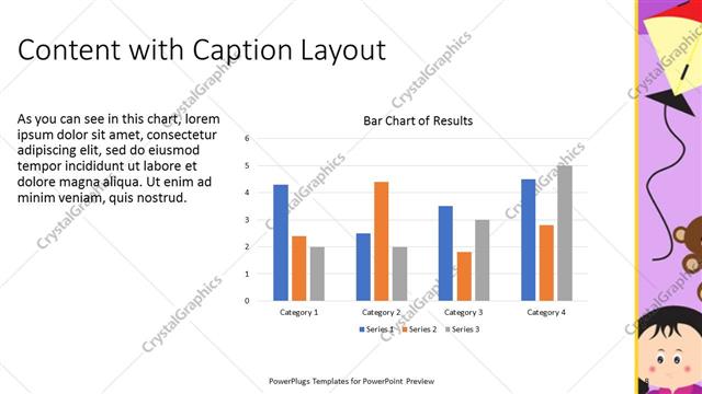 Content with Caption presentation slide layout