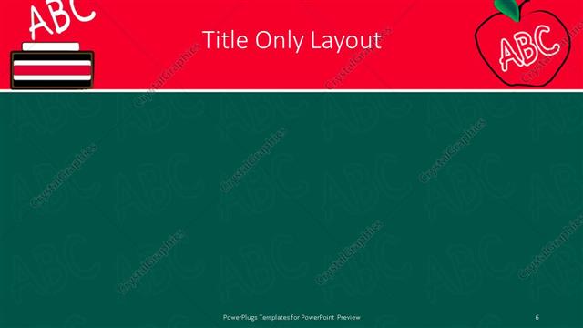 Title Only presentation slide layout