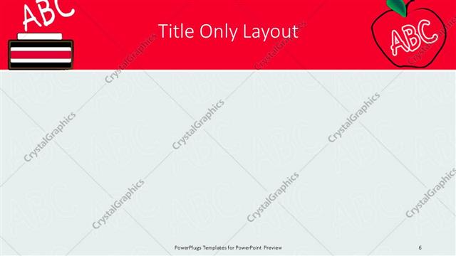 Title Only presentation slide layout