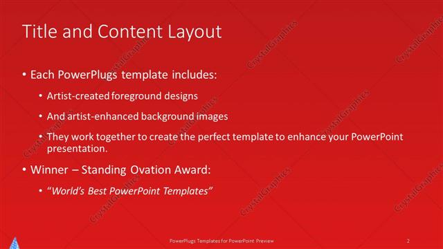 Title and Content presentation slide layout