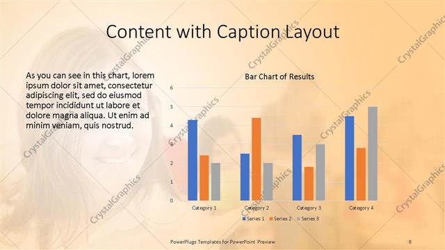 Content with Caption presentation slide layout