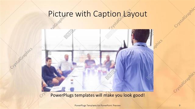 Picture with Caption presentation slide layout