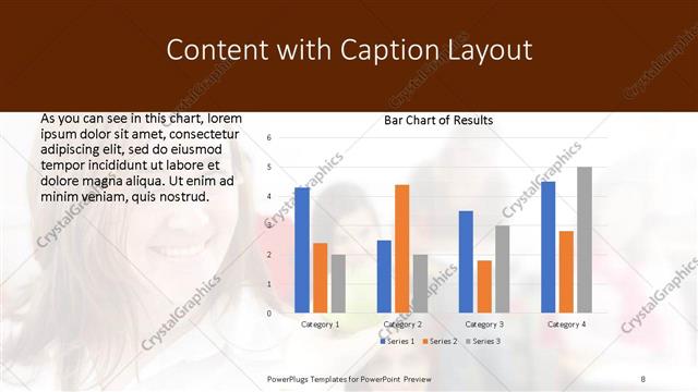 Content with Caption presentation slide layout