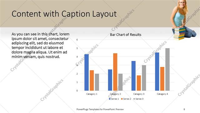 Content with Caption presentation slide layout