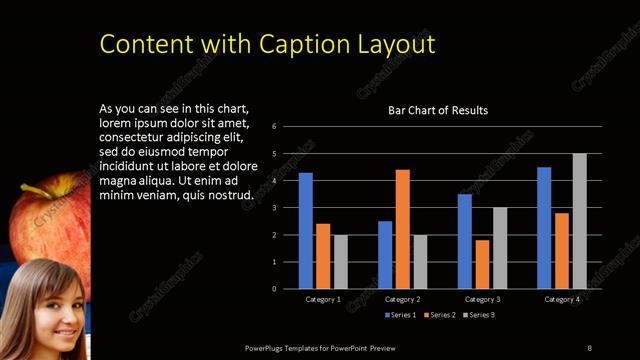 Content with Caption presentation slide layout
