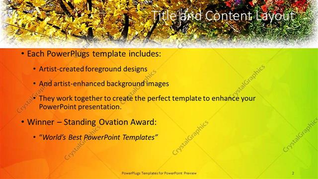 Title and Content presentation slide layout