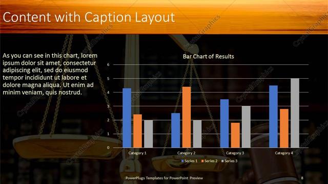 Content with Caption presentation slide layout