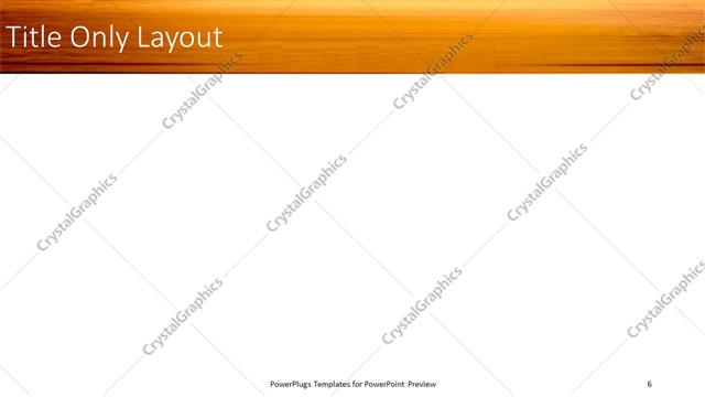 Title Only presentation slide layout