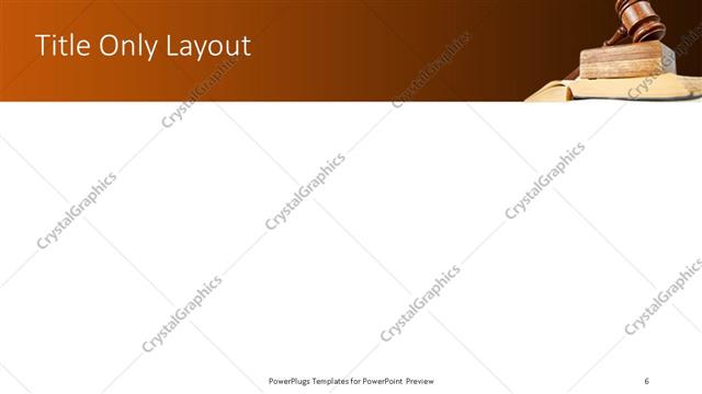 Title Only presentation slide layout