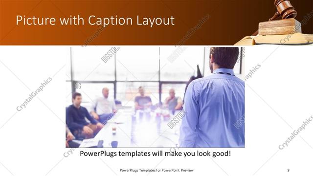 Picture with Caption presentation slide layout