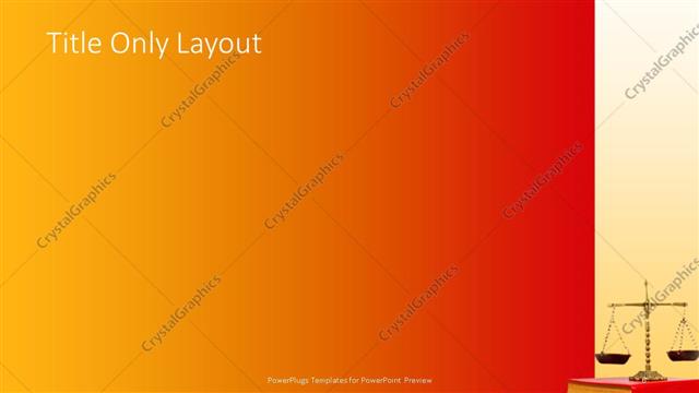 Title Only presentation slide layout