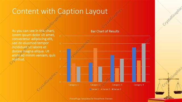 Content with Caption presentation slide layout