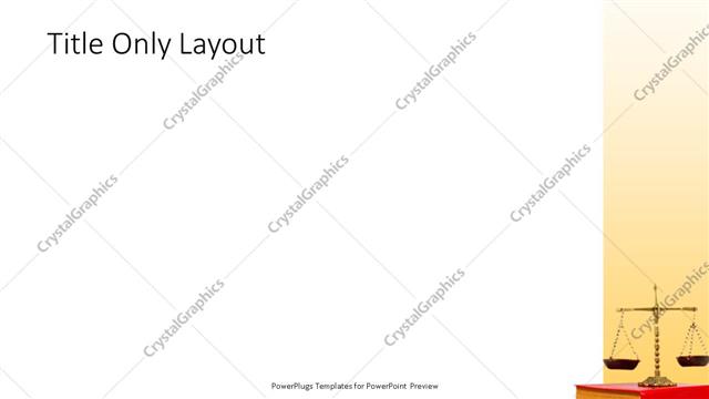 Title Only presentation slide layout