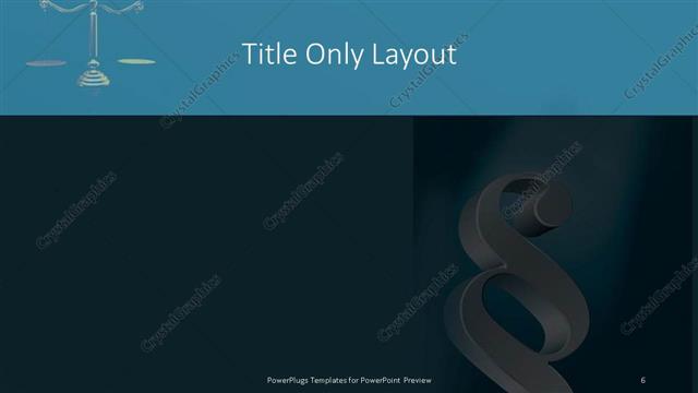 Title Only presentation slide layout
