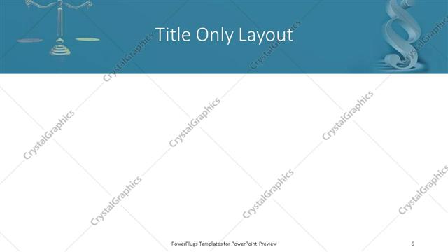 Title Only presentation slide layout