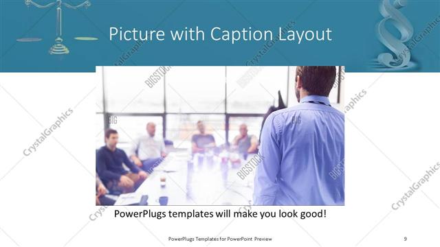 Picture with Caption presentation slide layout