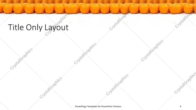 Title Only presentation slide layout