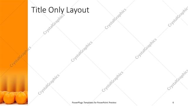 Title Only presentation slide layout