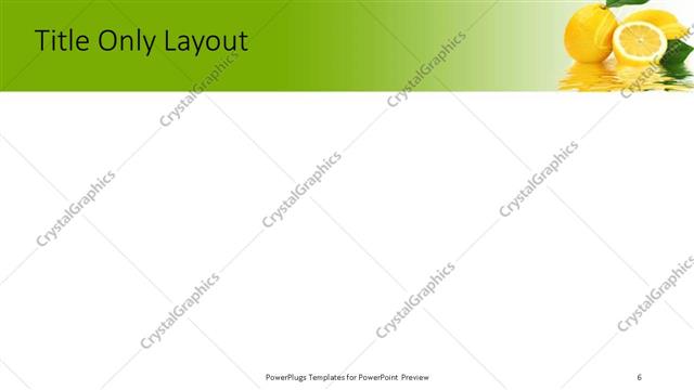 Title Only presentation slide layout