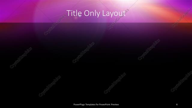 Title Only presentation slide layout