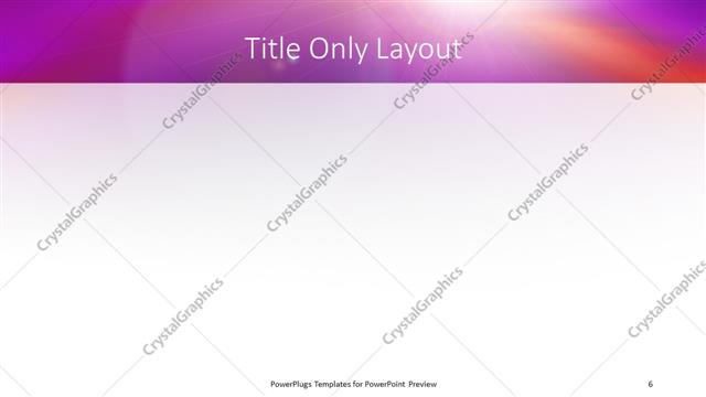 Title Only presentation slide layout