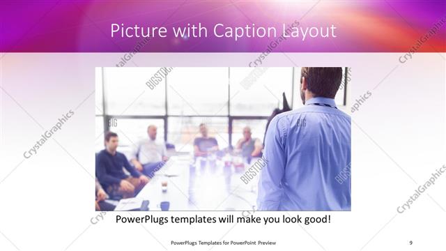 Picture with Caption presentation slide layout
