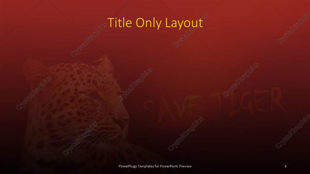Title Only presentation slide layout