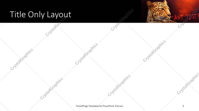 Title Only presentation slide layout