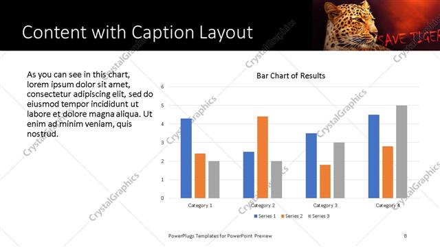 Content with Caption presentation slide layout