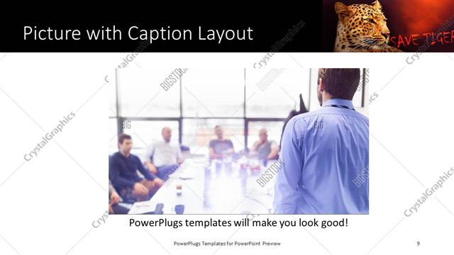 Picture with Caption presentation slide layout