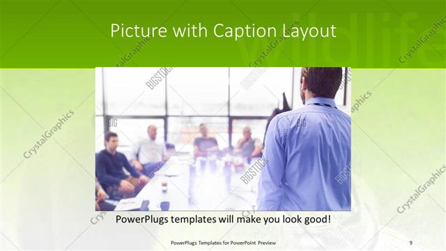 Picture with Caption presentation slide layout