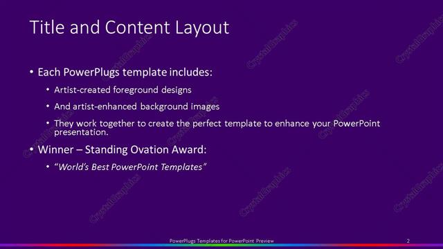 Title and Content presentation slide layout