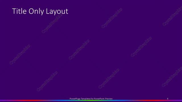 Title Only presentation slide layout