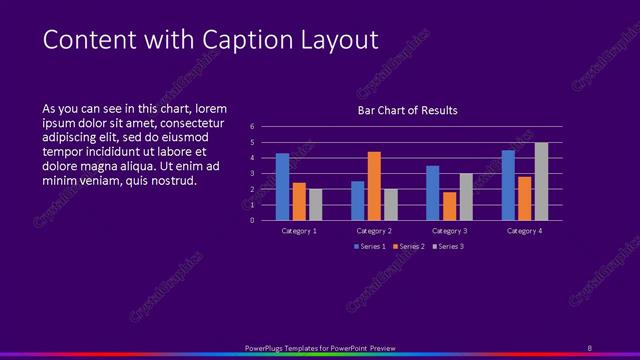 Content with Caption presentation slide layout