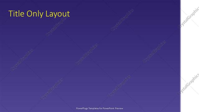 Title Only presentation slide layout