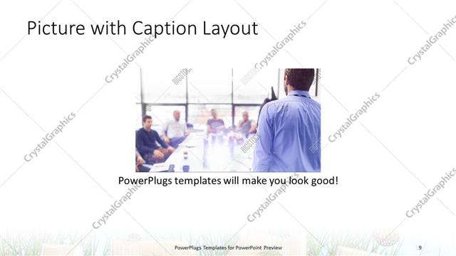 Picture with Caption presentation slide layout