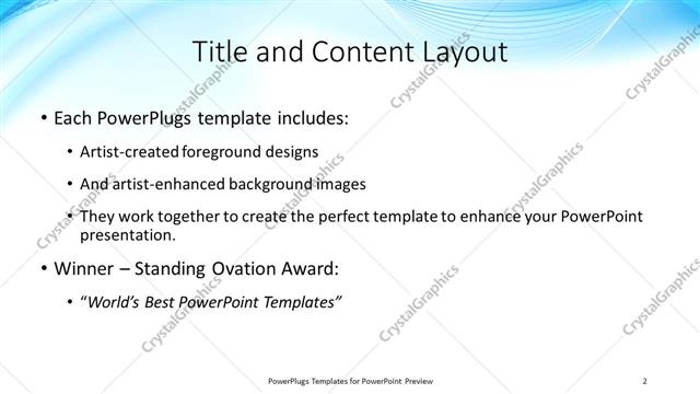 Title and Content presentation slide layout