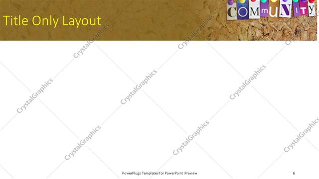 Title Only presentation slide layout