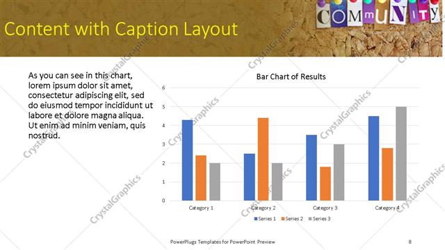 Content with Caption presentation slide layout