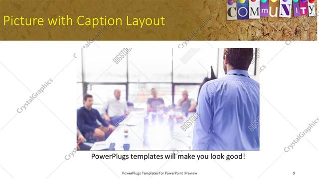 Picture with Caption presentation slide layout