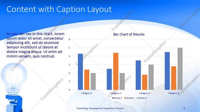 Content with Caption presentation slide layout