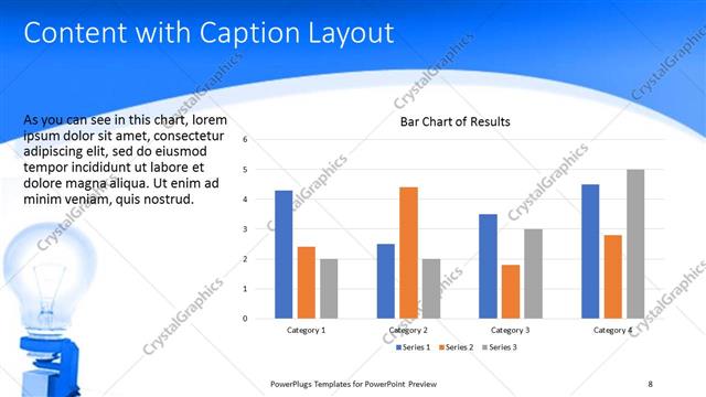 Content with Caption presentation slide layout