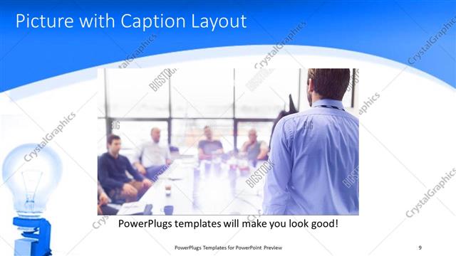 Picture with Caption presentation slide layout