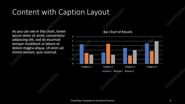 Content with Caption presentation slide layout
