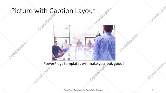 Picture with Caption presentation slide layout