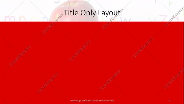 Title Only presentation slide layout