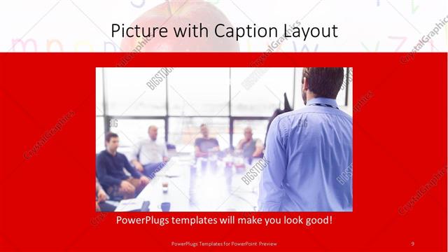Picture with Caption presentation slide layout