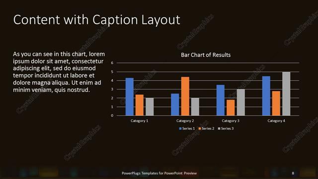 Content with Caption presentation slide layout