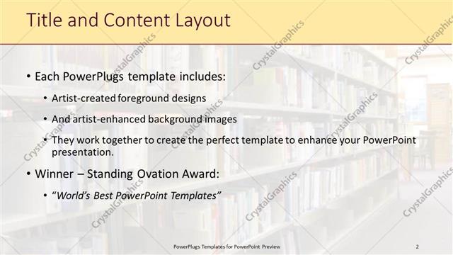 Title and Content presentation slide layout