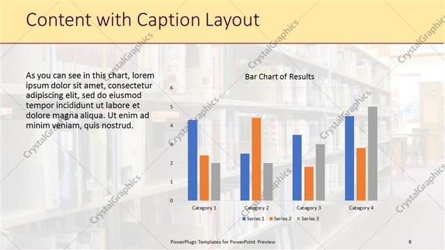 Content with Caption presentation slide layout